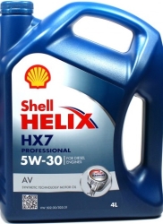 Масло моторное SHELL Helix HX7 AV 5W-30 4л